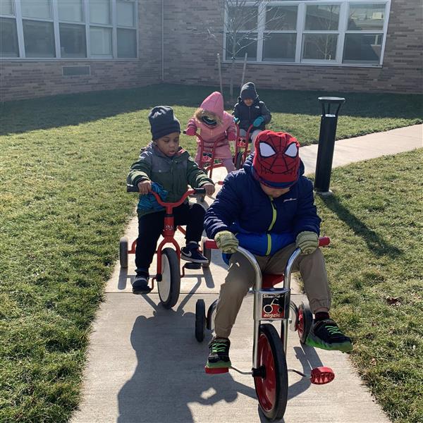 Enjoying outdoor time with our scooters!